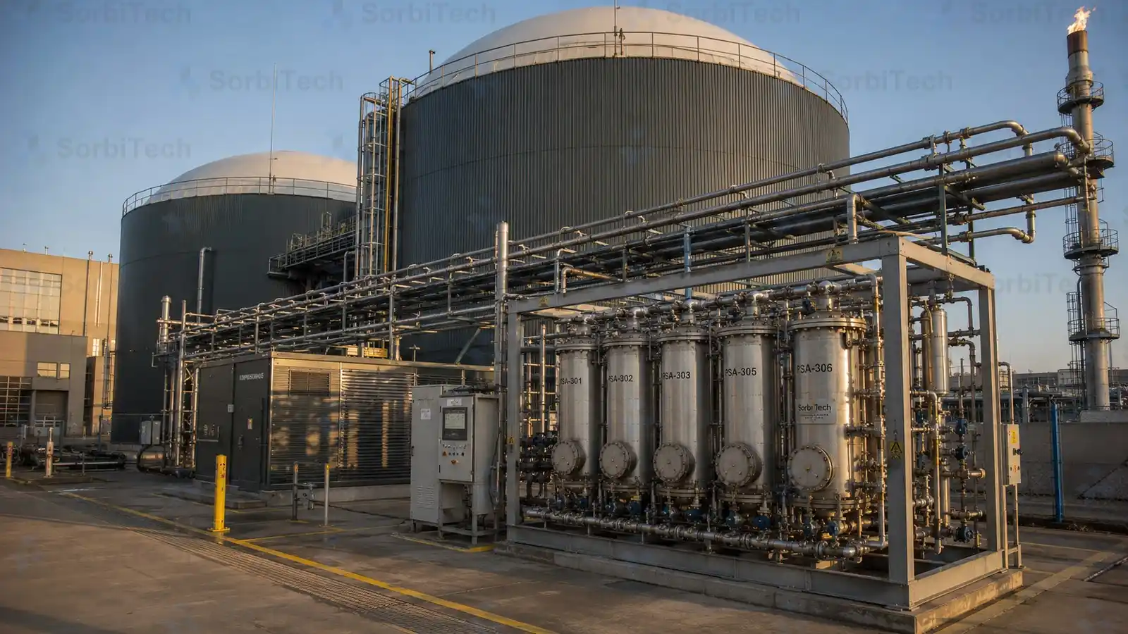 Biogas Upgrading (CO₂ Removal)