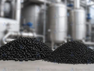 SorbiTech Impregnated Activated Carbon H2S Acid Gas Mercury Removal