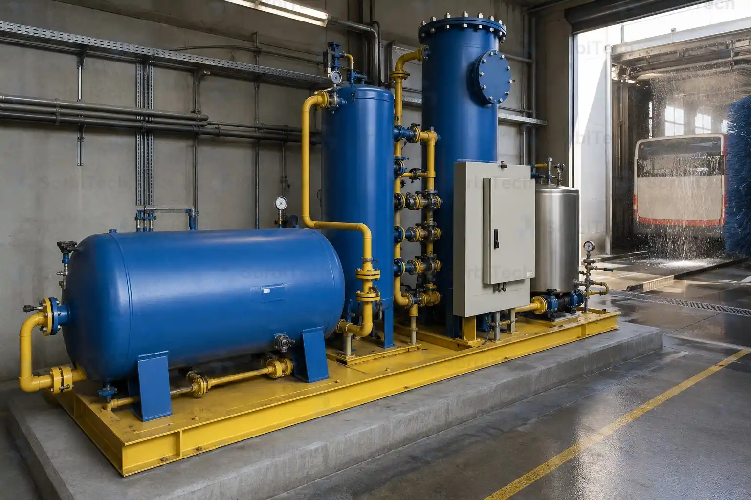Vehicle Wash Water Recycling Skid